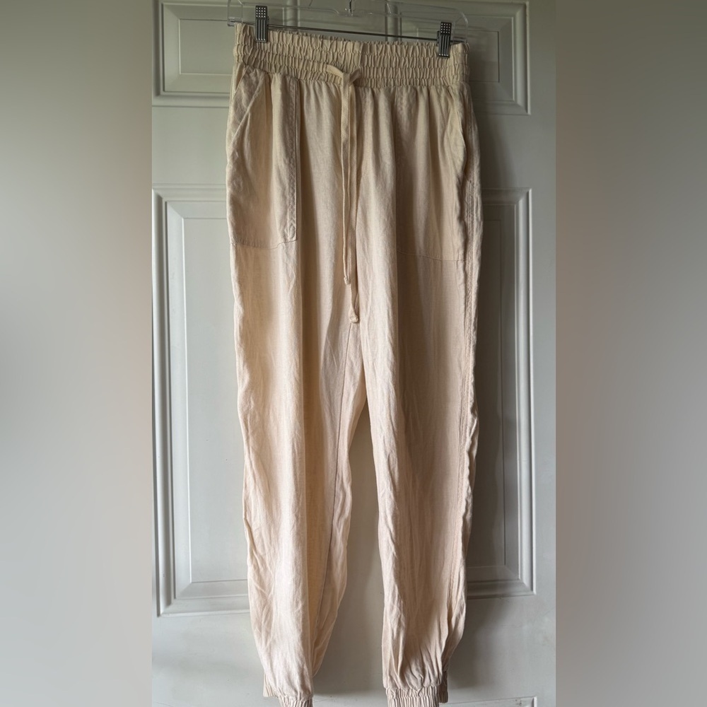 3/$20🍁SALE! a new day woman’s natural linen blend jogger pants
